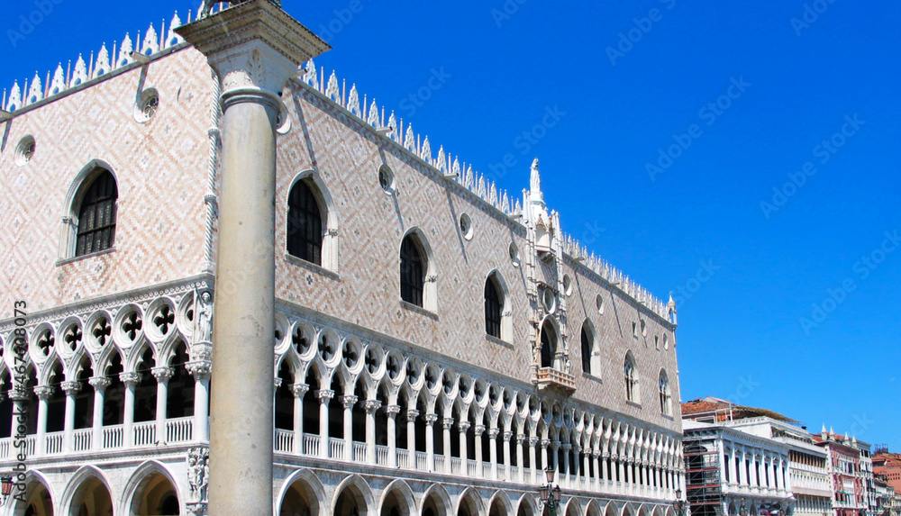 Facade of Doge's Palace (Palazzo Ducale), Venice