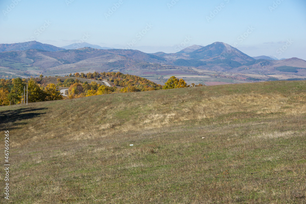 Autumn landscape of Cherna Gora (Monte Negro) mountain, Bulgaria