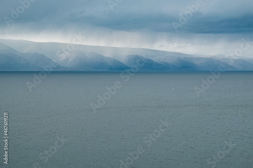 Before storm, on Lake Baikal, Khuzir, Olkhon island