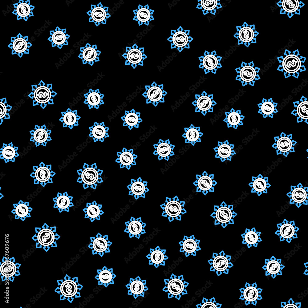 Line Dollar, share, network icon isolated seamless pattern on black background. Vector Line Dollar, share, network icon isolated seamless pattern on black background. Vector