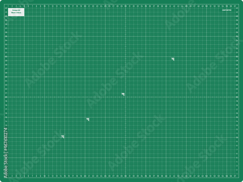Vector Cutting Mat Dotted Design Large Format A2 Metric 58x43cm