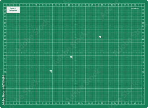 Vector Cutting Mat Dotted Design Medium Format A3 Metric 43x31cm