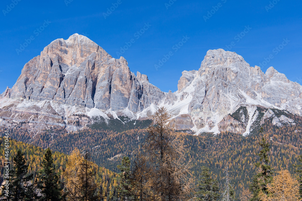 Huge mountain range near Cortina d'Ampezzo Huge mountain range near Cortina d'Ampezzo