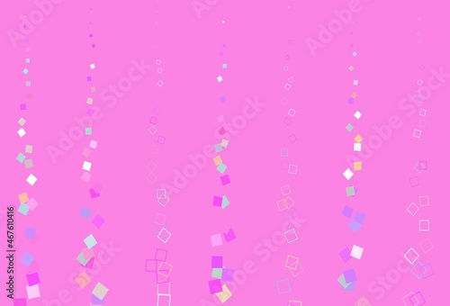Light Pink vector cover with polygonal style.