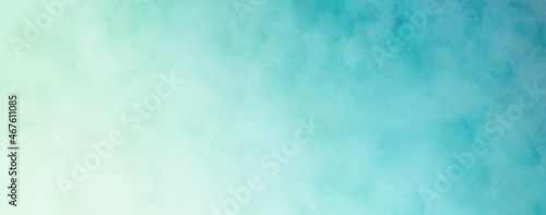 Abstract Blue Green Turquoise Texture Watercolor Background