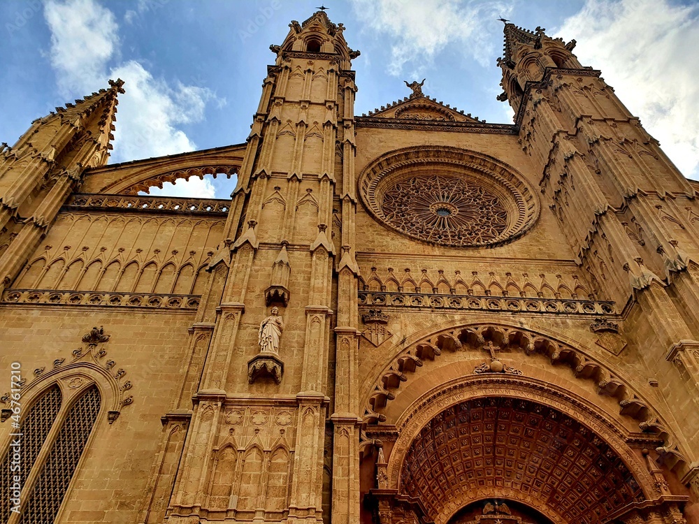 Palma, Spain; 14th August 2021: The Cathedral of Palma.