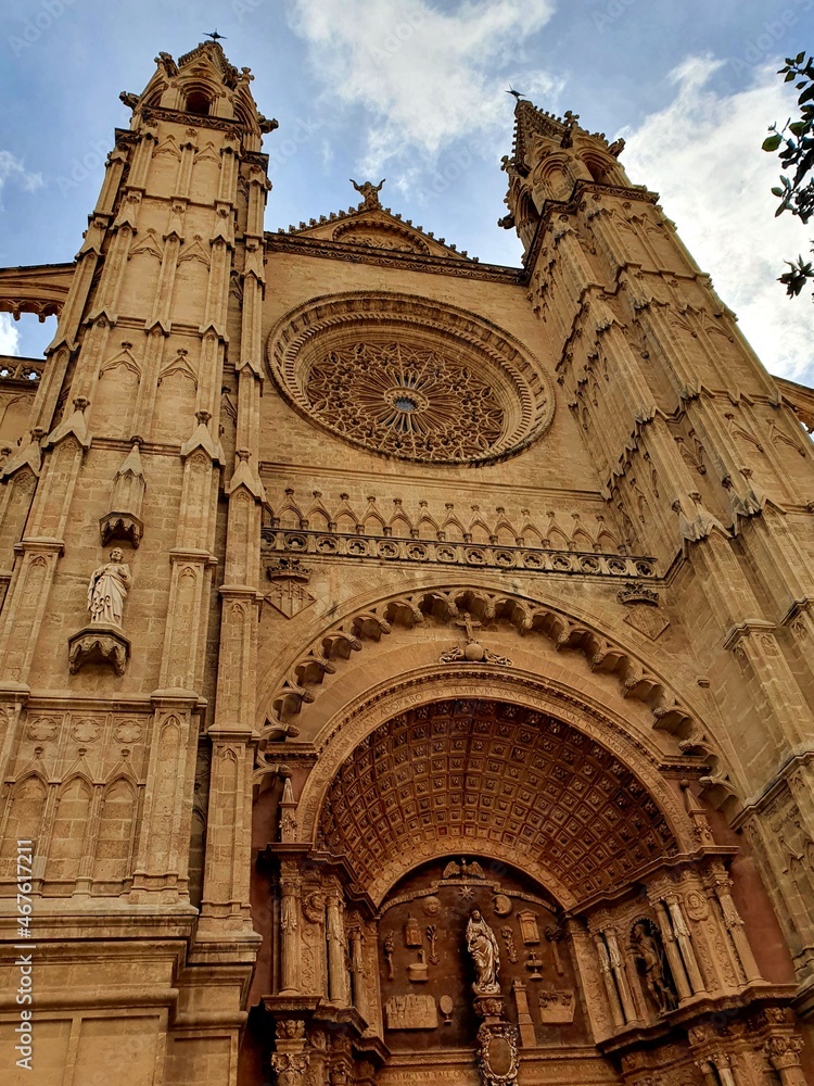 Palma, Spain; 14th August 2021: The Cathedral of Palma.
