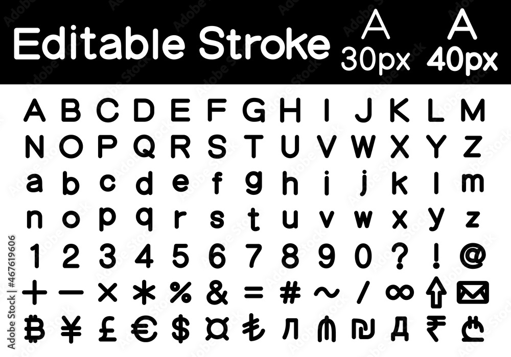 アルファベット ベクターイラスト Stock Vector Adobe Stock