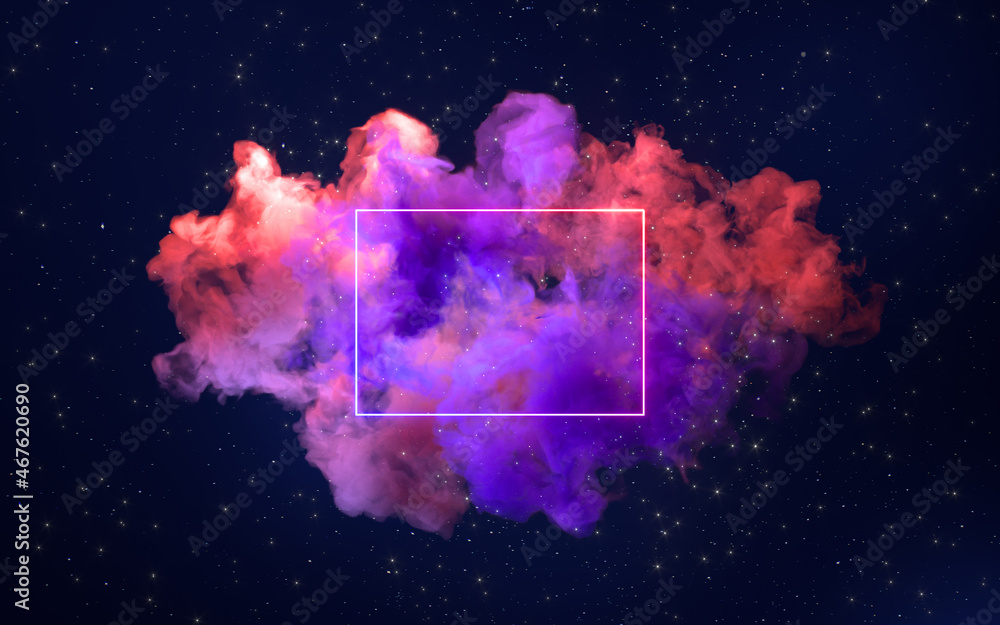 Nebulae and colored smoke, 3d rendering. Nebulae and colored smoke, 3d rendering.