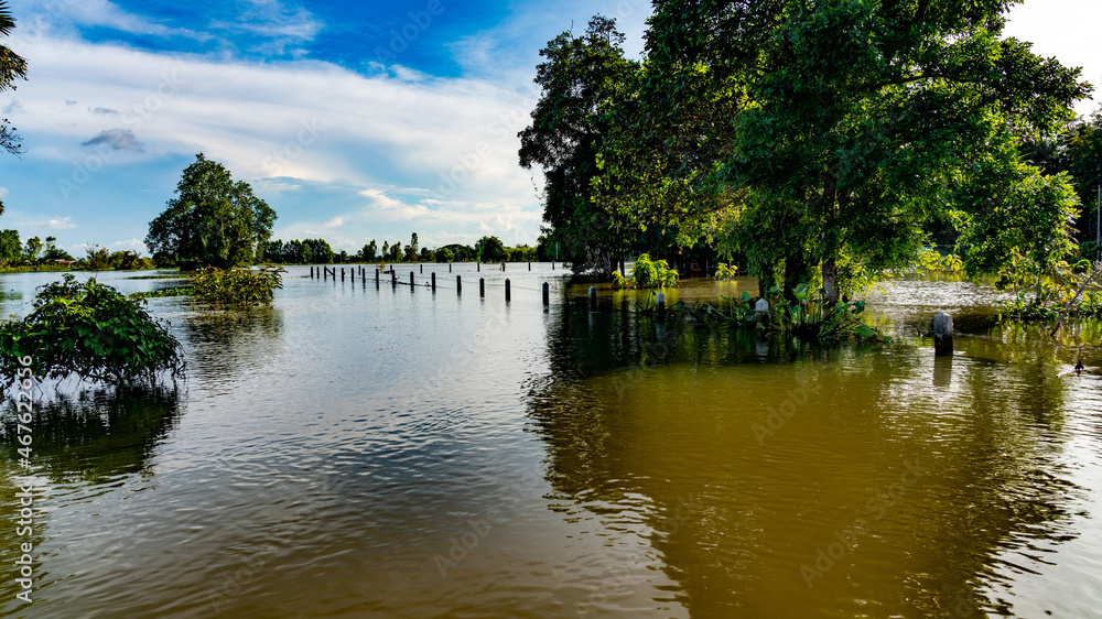 Obraz premium Thailand Floods 2021 