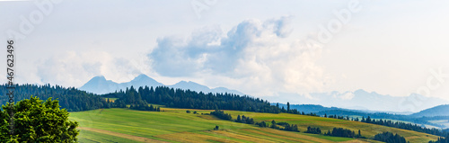 View at the Tatra Mountains from Niedzica
