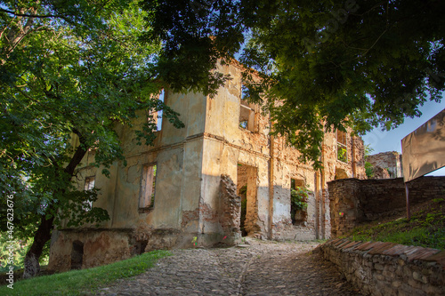 the ruins of a house in the Crit area, Brașov, Romania 2019