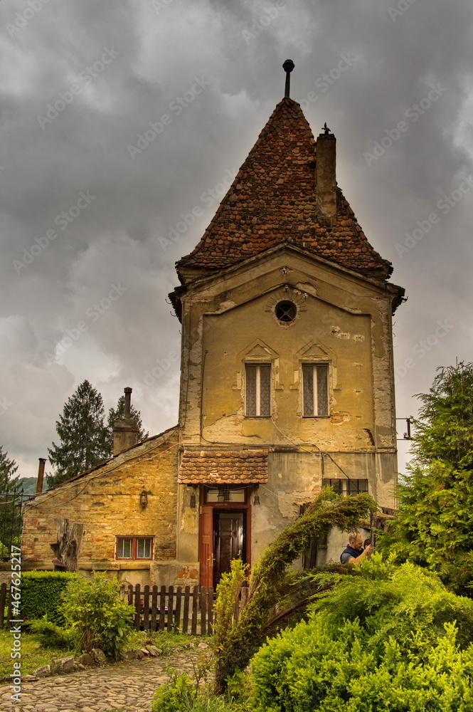 Rope manufacturers tower (Turnul Franghierilor)part of Sighisoara fortress in Transylvania, Romania 2017 Rope manufacturers tower (Turnul Franghierilor)part of Sighisoara fortress in Transylvania, Romania 2017