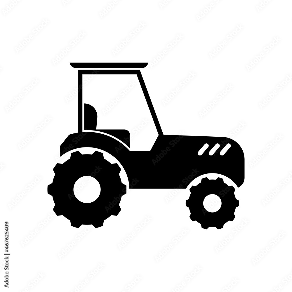 Tractor icon design template vector isolated illustration Tractor icon design template vector isolated illustration