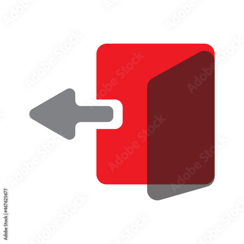  red arrow icon check out