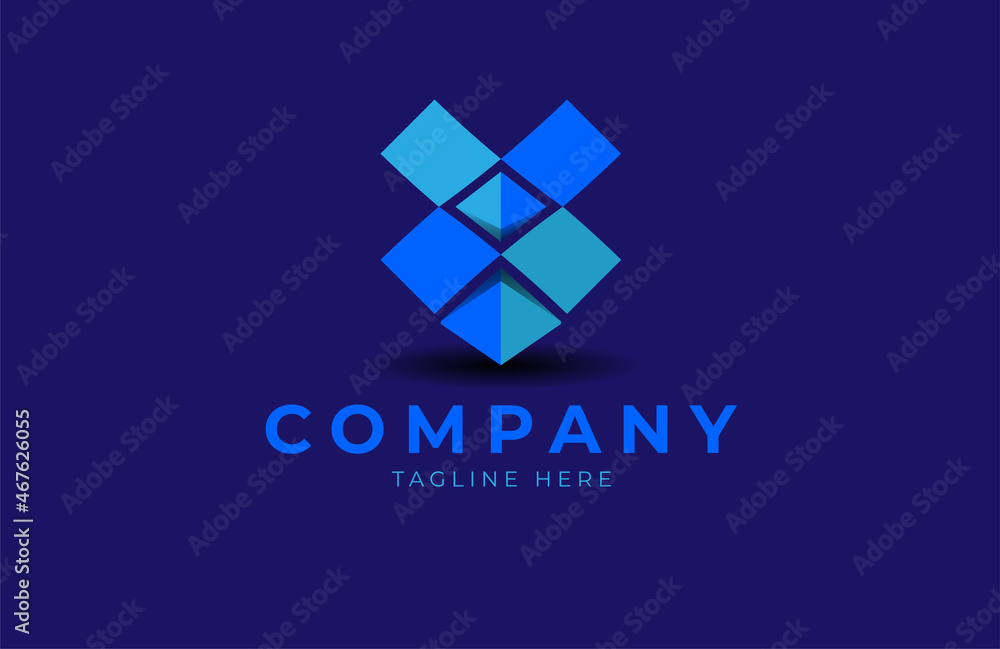 Box Logo, modern box logo design ispiration, usable for brand and company logo, vector illustration Box Logo, modern box logo design ispiration, usable for brand and company logo, vector illustration