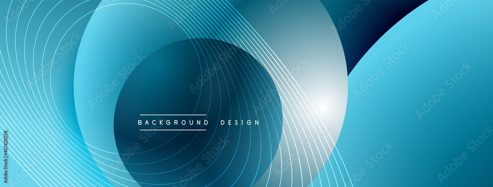 Gradient circles with shadows. Vector techno abstract background. Modern overlapping forms wallpaper background, design template Gradient circles with shadows. Vector techno abstract background. Modern overlapping forms wallpaper background, design template