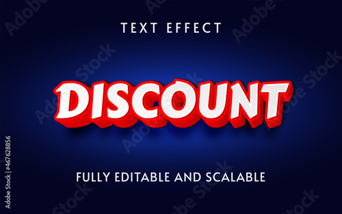 Discount text effect fully editable