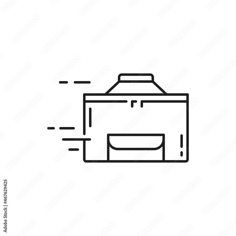 Chinese takeout box with Asian food flat vector apps and websites thin line icon. Vector paper lunch package, fastfood delivery, shipping services fast online order. Grocery and pastry food deliver Chinese takeout box with Asian food flat vector apps and websites thin line icon. Vector paper lunch package, fastfood delivery, shipping services fast online order. Grocery and pastry food deliver