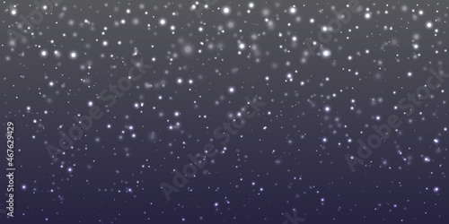 abstract seamless realistic glittering white little  heavy snow is falling randomly in diffrent shape and forms.realistic sparkle snow background used as celebration wallpaper  cover and decoration.