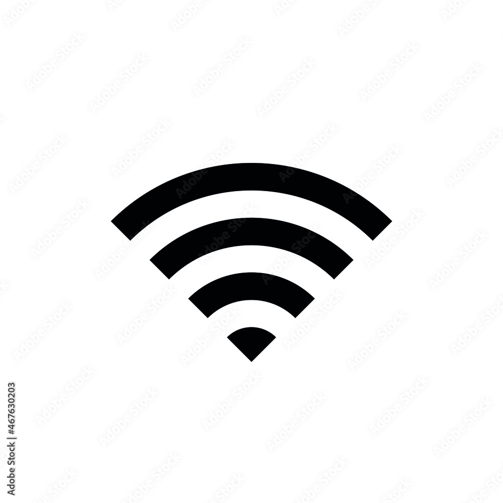 Wi-Fi symbol. Wi-Fi wireless communication icon. Pictogram of remote access to the Internet wi-fi, for web and mobile devices. Isolated vector sign on white background. Wi-Fi symbol. Wi-Fi wireless communication icon. Pictogram of remote access to the Internet wi-fi, for web and mobile devices. Isolated vector sign on white background.