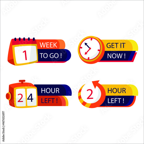 Sales countdown banner offer promotion