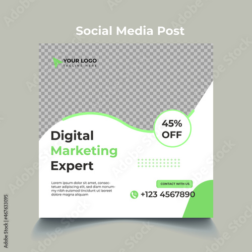 digital marketing agency social media post template design