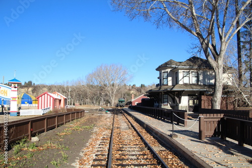 Wallpaper Mural November Station, Fort Edmonton Park, Edmonton, Alberta Torontodigital.ca