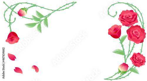 薔薇(ベクター)