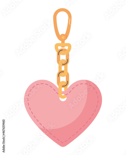 heart keychain design