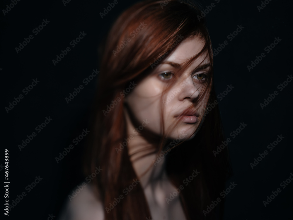 woman with bare shoulders attractive look elegant style glamor woman with bare shoulders attractive look elegant style glamor