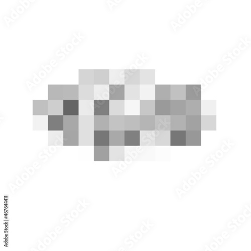 Censored labels. Censor blur effect texture isolated. Vector illustration for photo, app or tv.
