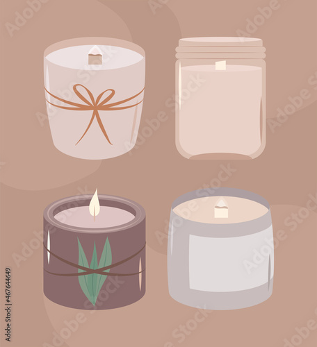 four nice candles