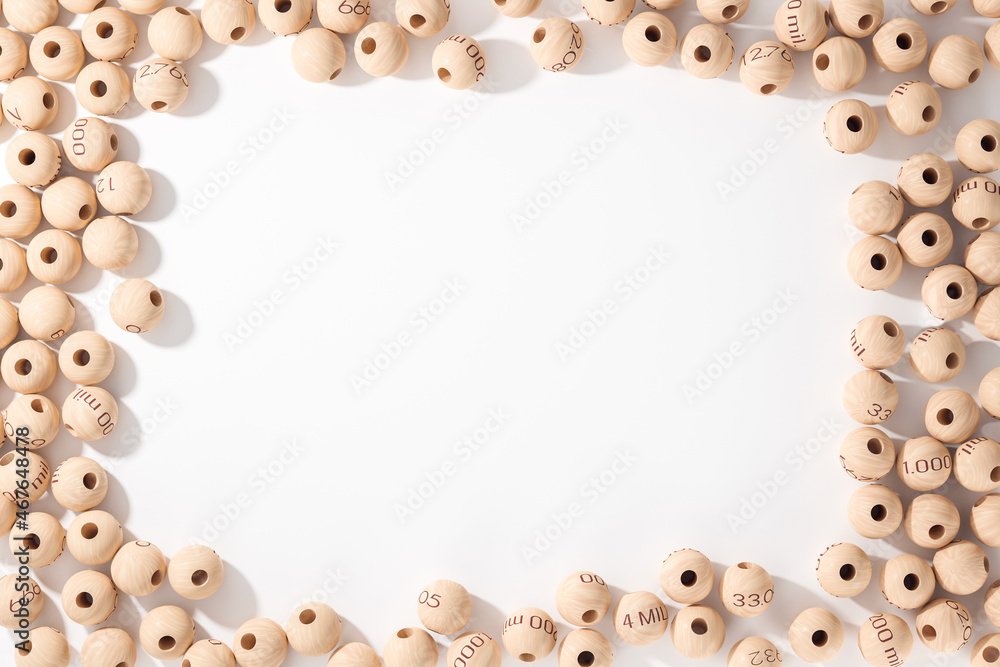 Christmas lottery balls 3D illustration Christmas lottery balls 3D illustration