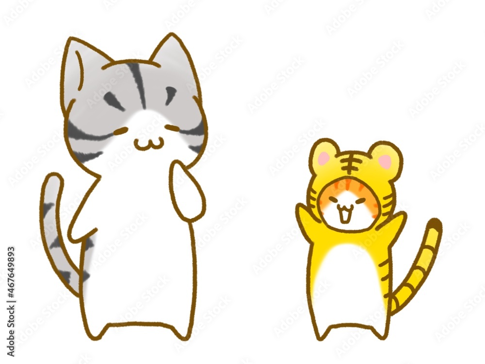 虎の着ぐるみを着る虎ねこ Stock イラスト Adobe Stock 虎の着ぐるみを着る虎ねこ Stock イラスト Adobe Stock