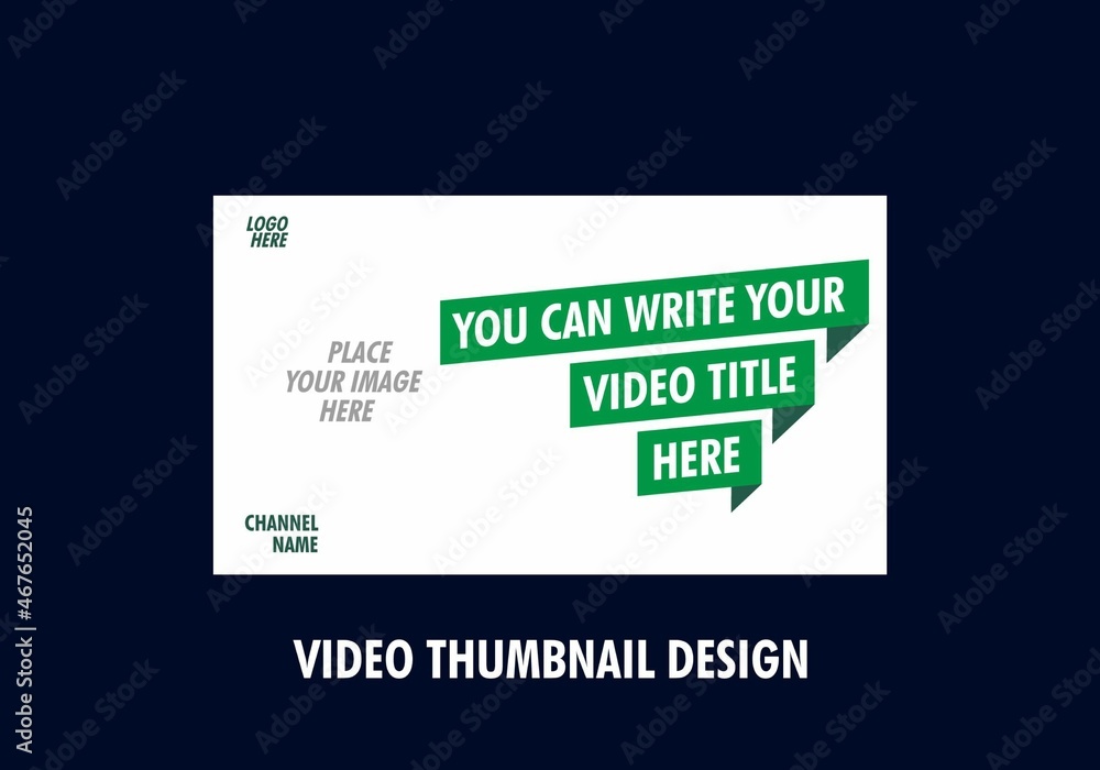 Obraz premium Colorful and unique video thumbnail