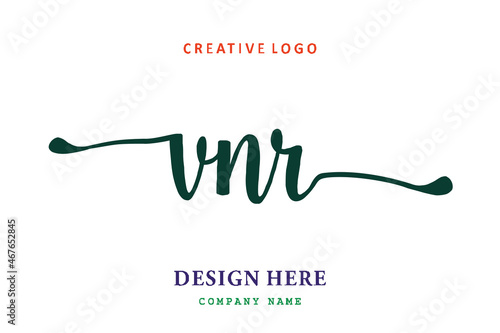 UNR lettering logo is simple, easy to understand and authoritative photo