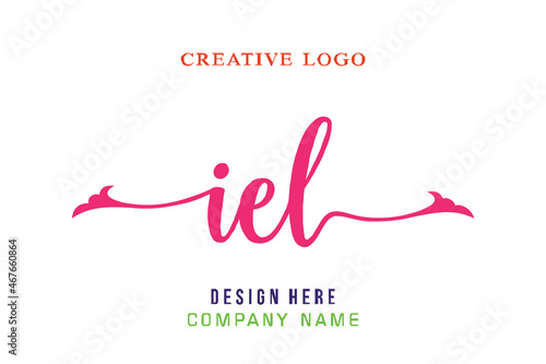 IEL lettering logo is simple, easy to understand and authoritative photo