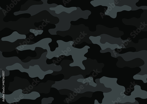 Camouflage texture seamless pattern. Abstract modern military camo ornament for fabric and fashion textile print. Vector background.