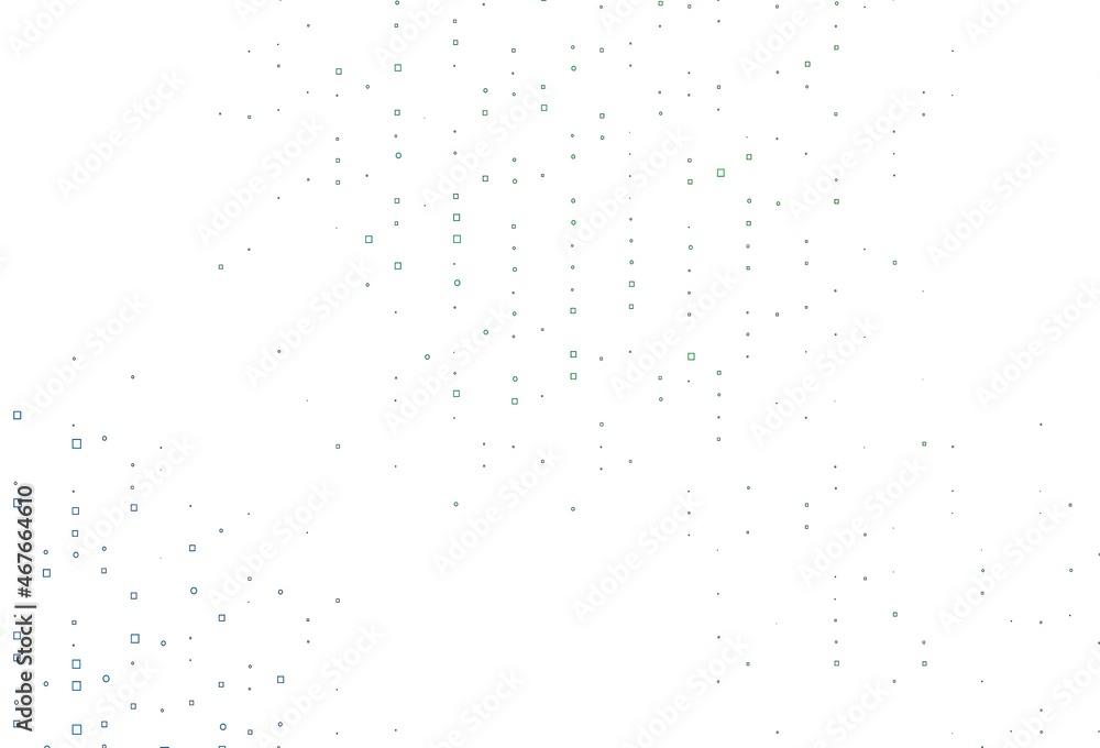 Light Blue, Green vector pattern with crystals, rectangles.