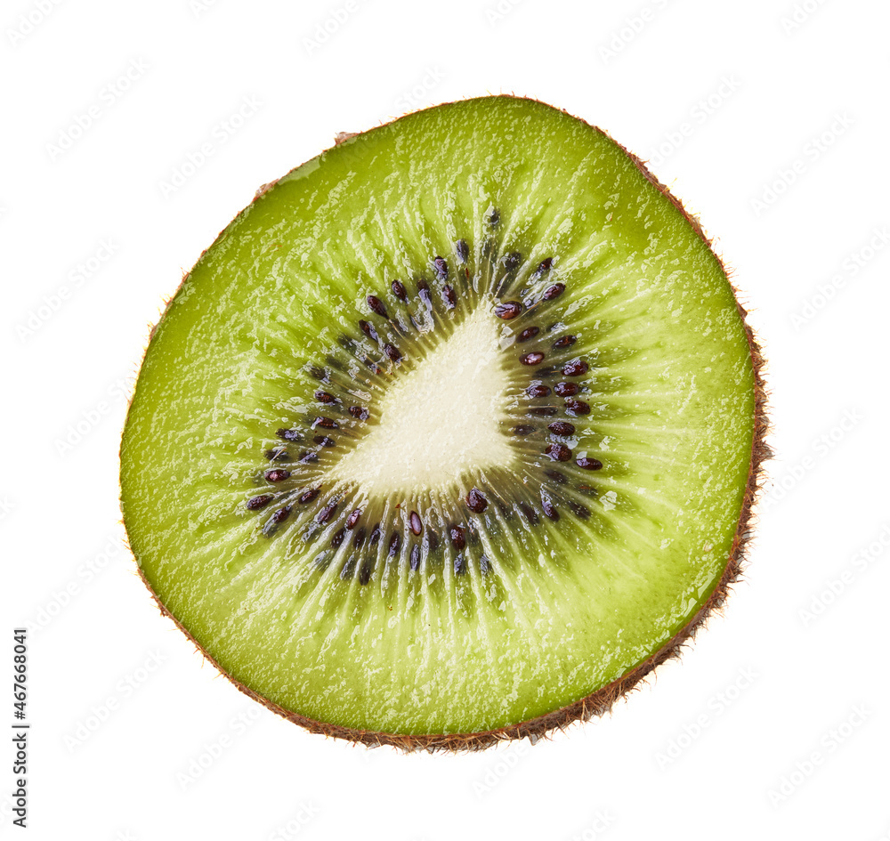 Slice of kiwi isolated on a white background Slice of kiwi isolated on a white background