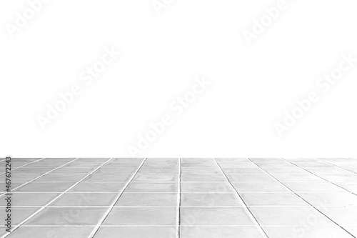 White smooth granite surface and blank white exterior cement wall background seamless © torsakarin