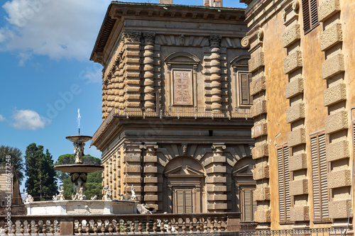 Florence Pitti Palace (Palazzo Pitti) is a Renaissance building. Palazzo Pitti is the largest museum in Florenc photo