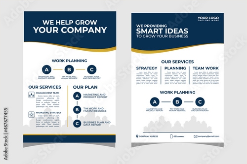 modern brochure, business flyer layout template in A4 size template. annual report, cover design, poster  business promotion on white background, vector illustration