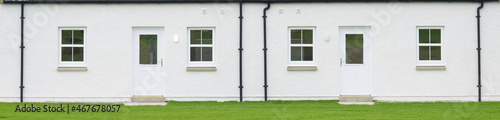 Luxury new house being built in rural countryside