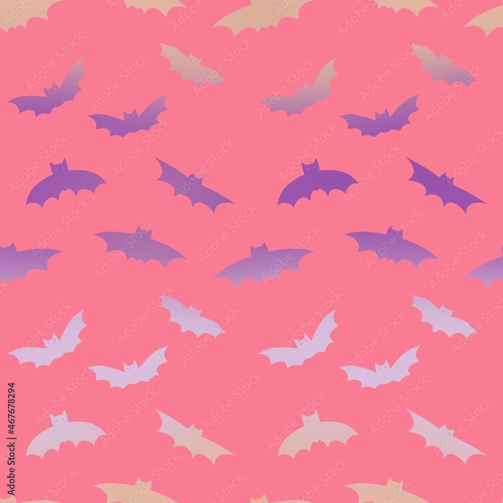 Fototapeta premium seamless pattern with bat 