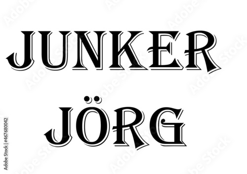 Ein Schild Junker Jörg