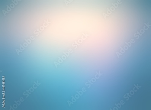 Turquoise color sky pink diffused light. Toned blur empty background.