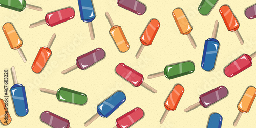 Bâtonnets de glaces aux fruits