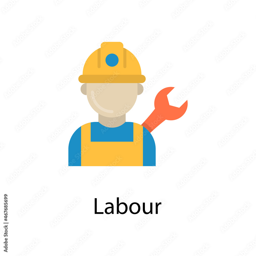 Labour vector Flat Icon Design illustration. Construction Symbol on White background EPS 10 File Labour vector Flat Icon Design illustration. Construction Symbol on White background EPS 10 File